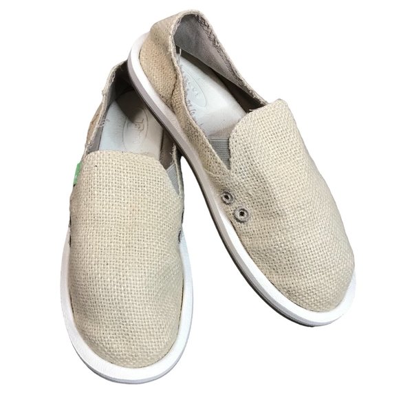 Sanuk Donna Cruz Slip On Shoes Womens Size 6 Flats Casual 1099403 Beige,‎ Boho - Picture 1 of 9